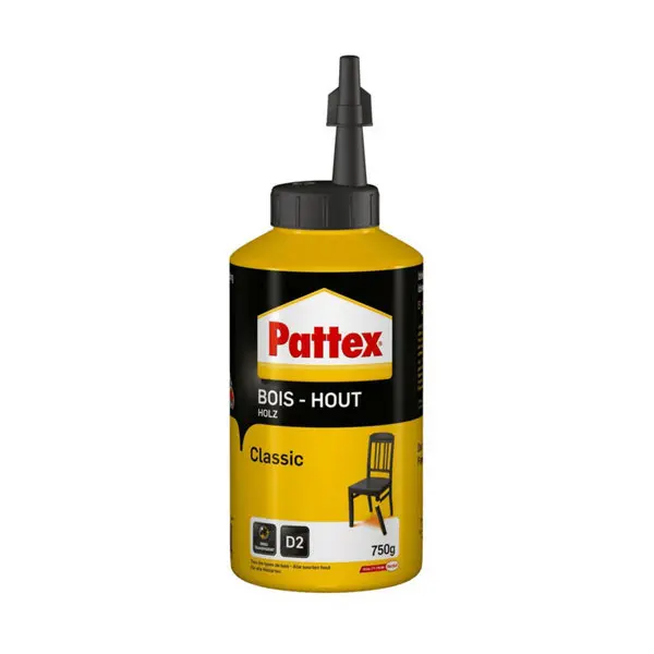 Colle à bois hautement résistante, blanche, 750 g