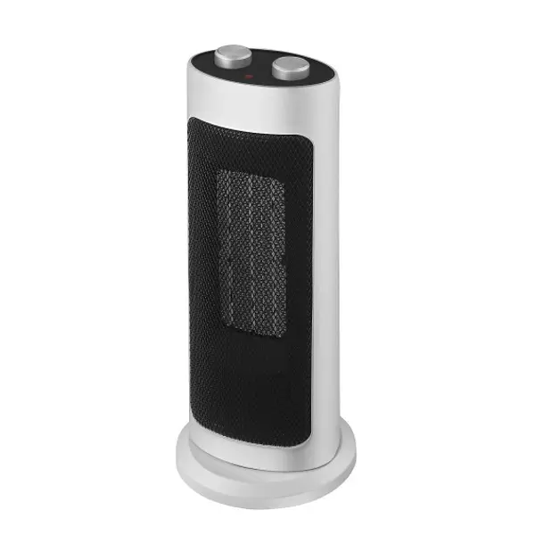 Generatore di aria calda ceramico, 2000W, base oscillante. Bianco