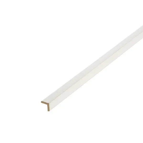 Baguette d'angle médium (MDF) arrondie blanc, 23 x 23 mm, L. 2.44 m - Centrale Brico