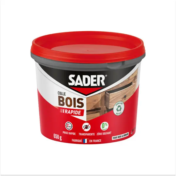 Colle à bois à prise rapide sur tous type de bois - 650 g