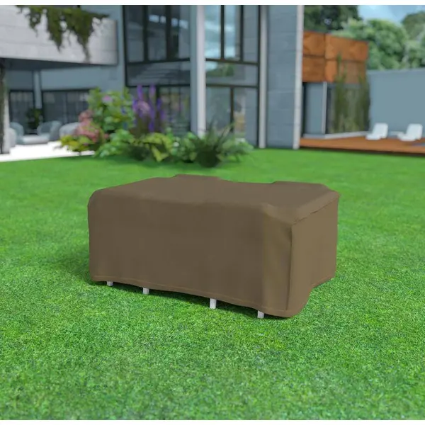 Housse de protection en polyester 225 x 145 x 90 cm - pour table rectangulaire + 4 chaises - 90g/m2 - Nortene