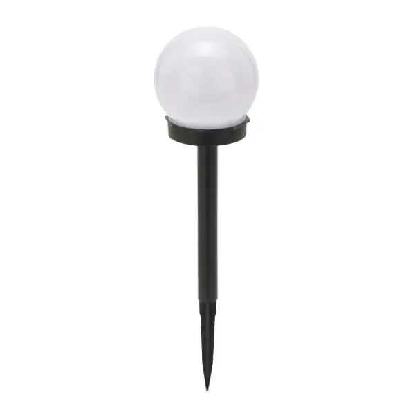 GLOBE: lampada solare 1 LED da giardino Ø 10cm. In plastica