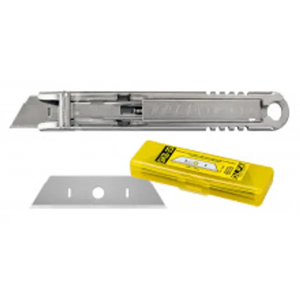 Couteau de securite tout inox SKB-2S/10B Etui de 10 lames en acier inoxydable - OLFA-CARPENTRAS DONARIER