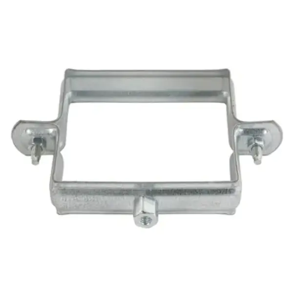 Collier à embase pour descente de gouttière - Galva - 80 x 80 mm