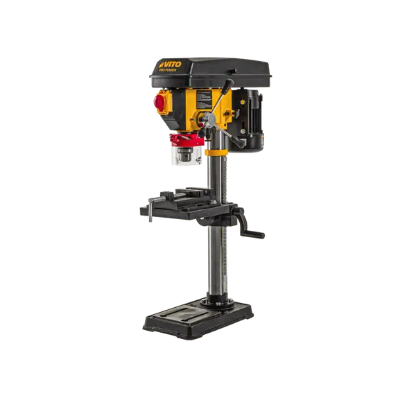 Perceuse à colonne 550W D.16 mm - Mandrin B16 - 12 vitesses 300-2550 tr/min - Table inclinable - VITO