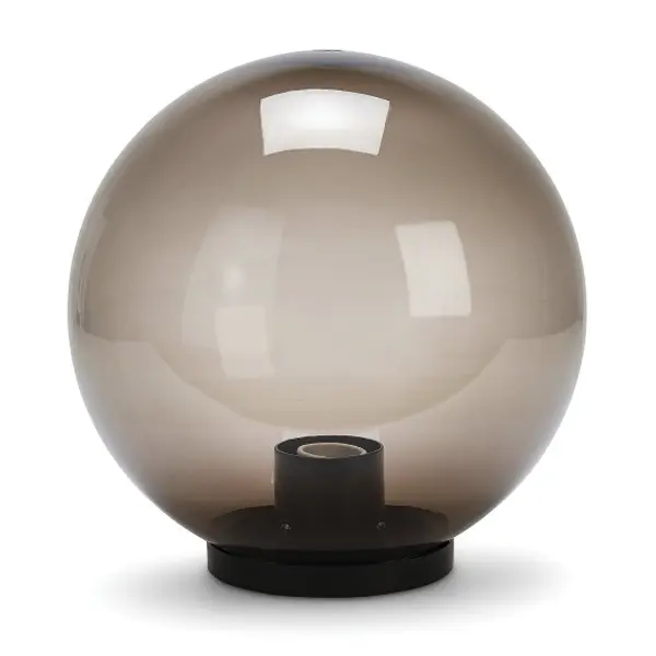 APOLUX: Sfera per esterno in PMMA, 250mm, Attacco E27, fumé
