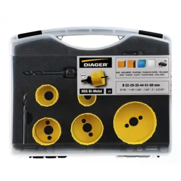 SCIE TREPAN DIAGER 651C Ø22-29-35-44-51-68 COFFRET