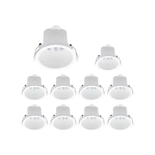 MiniRay CLAREO 9W IP44 EASY Blanc 3000K Pack 10 - Clareo Lighting - DOW.8853