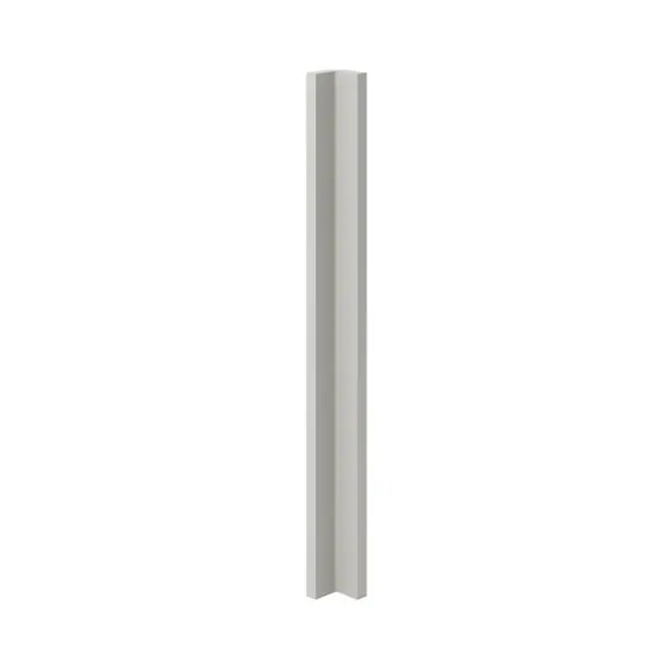 Finition d'angle "Stevia" gris mat l.71,5 x h.5,9 cm