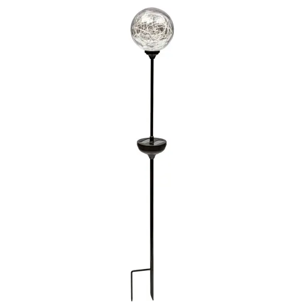 Globe solaire à planter "Ophea" en verre transparent - Nortene