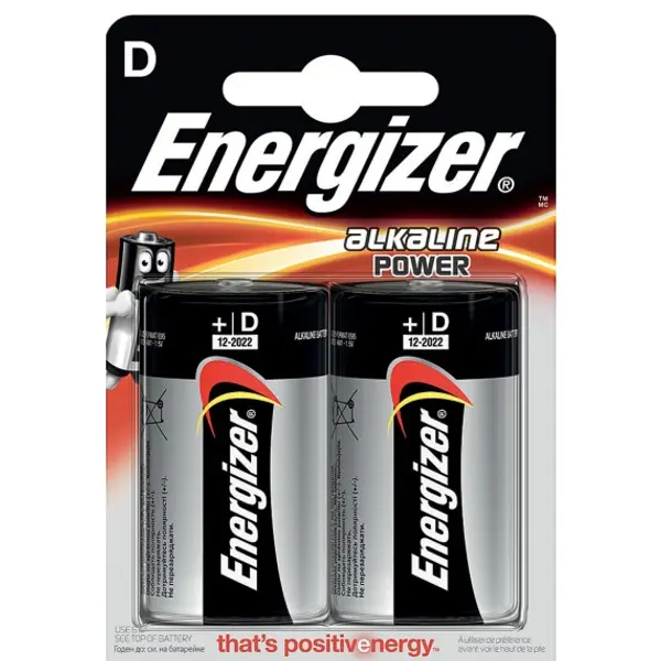 ENERGIZER blister di 2 pile alcaline POWER LR20 ( D )