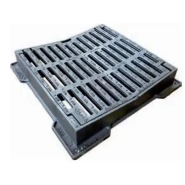 GRILLE FONTE CONCAVE CARREE DELITA CO80 H100 PMR D400