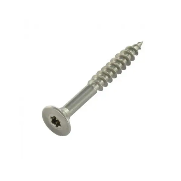 1 x VBA Vis bois agglo Tête fraisée 6X110 Filetée sur 70 TORX T25 Inox A4
