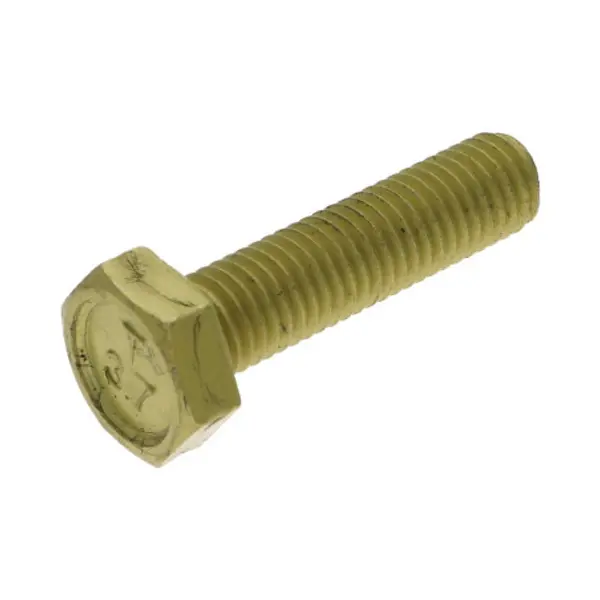 1 x Vis métaux Tête hexagonale TH M16X45 Aluminium OABIC jaune