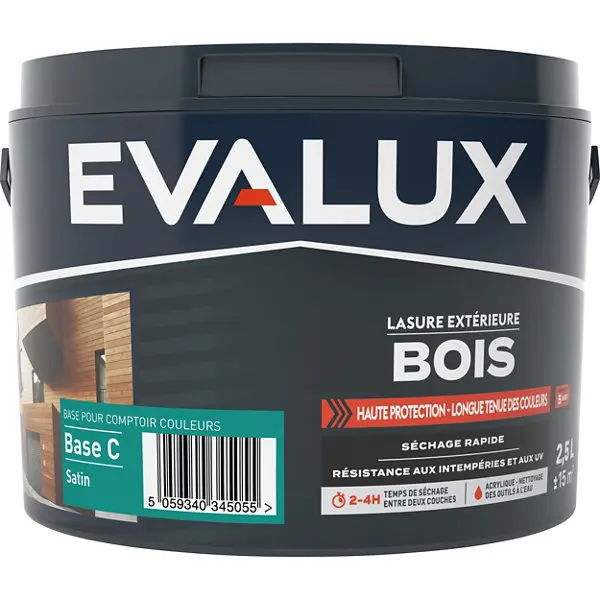 Lasure bois Base C satin 2,5 L