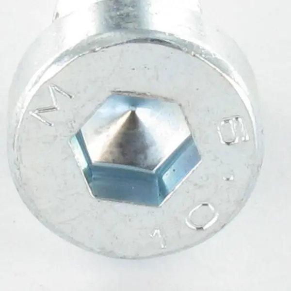 1 x Vis métaux CHC BTR Tête basse M10X20 Filetage total Clé de 7 HC7 Classe 8.8 Acier zingué