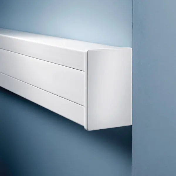 2 embouts de finition blanc enclipsage direct - 65x100 mm