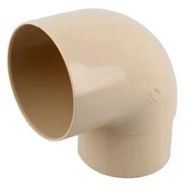 Coude de gouttière PVC Vodalis Mâle/Femelle - sable - Ø 80 - 87°30 - T29