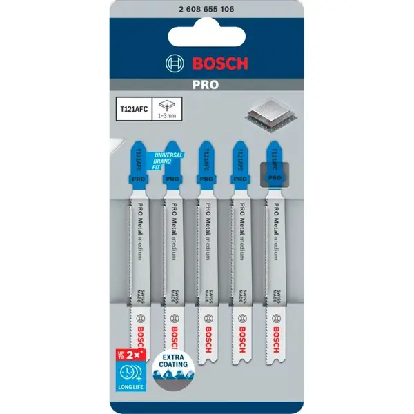 BOSCH PRO 5 Lssauteuse Métal medium T121AFC 92mm - 2608655106