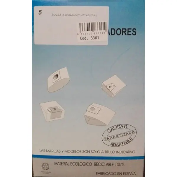 Bolsa Aspirador Universal Papel 5U