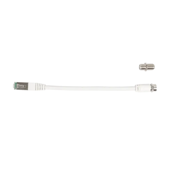 Cordon Balun RJ45-F Omelcom - Raccord Femelle/Femelle - 20cm