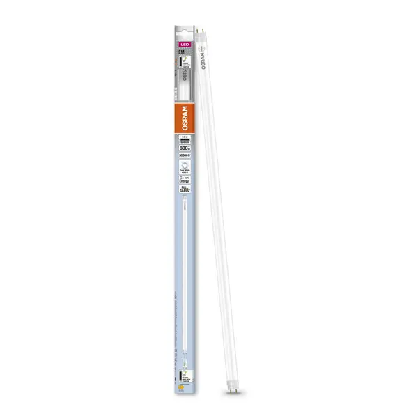 Tube LED droit, G13, opaque, 800lm, blanc neutre, OSRAM - OSRAM