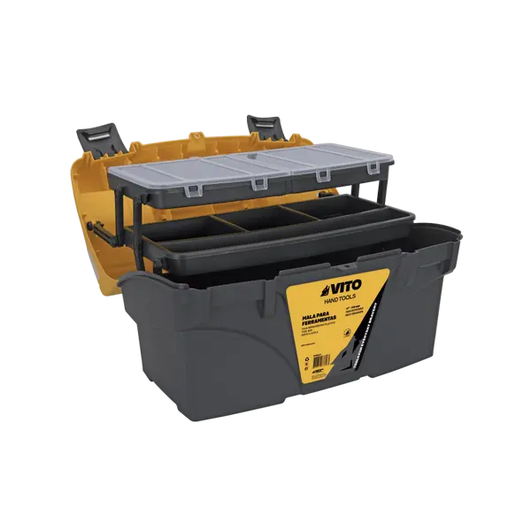 Boîte à outils avec organisateur 17" 431 mm 3 compartiments 420 x 240 x 240 mm VITO