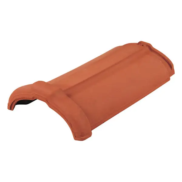 Faîtière à pureau variable double emboîtement, marseille, rouge, ep. 73 mm