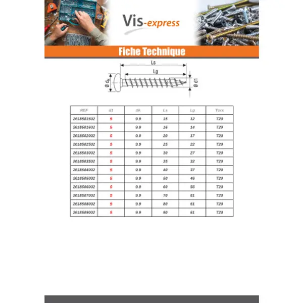 1 x Spax Vis bois Tête ronde TR T-STAR+ TORX T30 WIROX 6X25