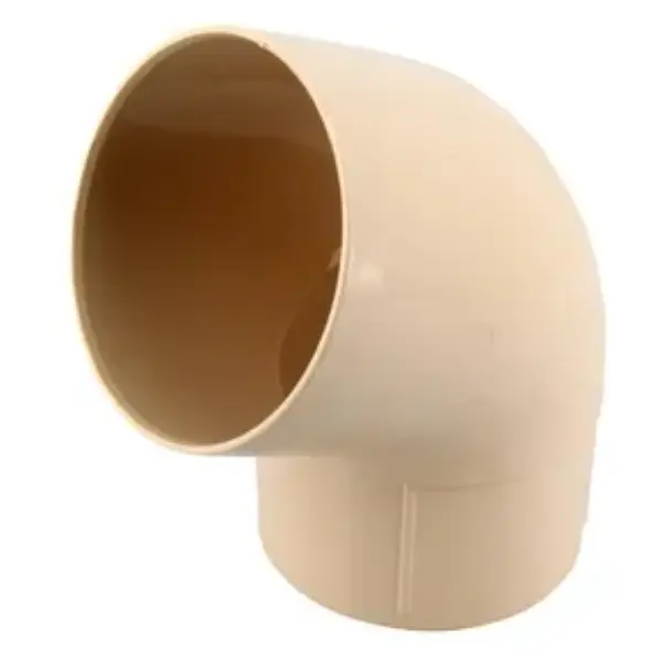 Coude de gouttière PVC Vodalis Mâle/Femelle - sable - Ø 80 - 67°30 - T29