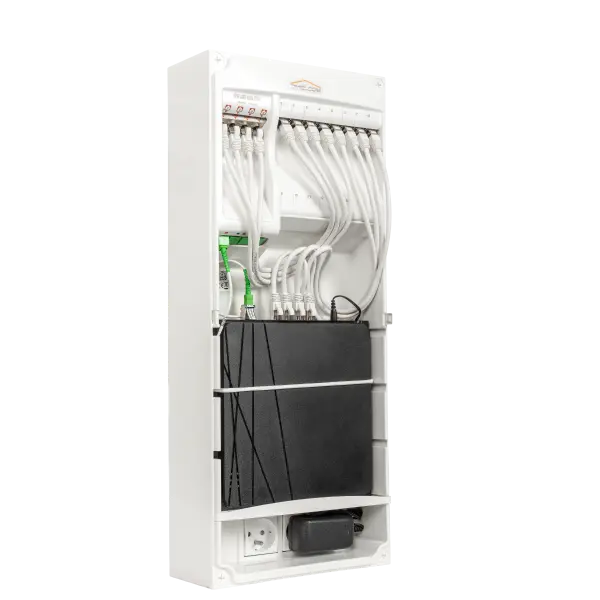 Coffret de communication Box@Home 4FO - Omelcom - GO085