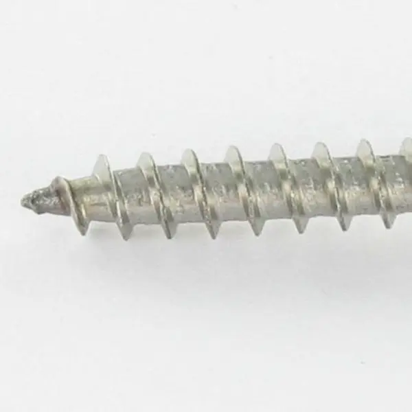 1 x VBA Vis bois agglo Tête fraisée Pozi N°2 3.5X50 Filetage total Inox A4