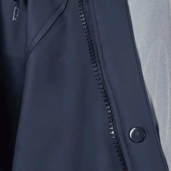 Cape de pluie - XL - Bleue - 100% PU - Imperméable - Coutures scellées - Capuche ajustable - VITO