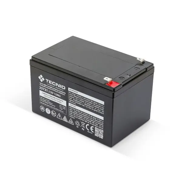 Batteria ricaricabile al piombo 12V 12Ah. Attacchi FASTON