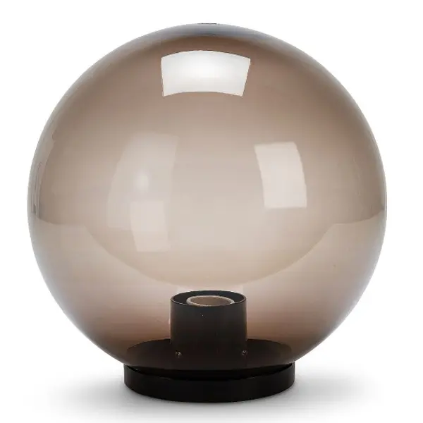 APOLUX: Sfera per esterno in PMMA, 250mm, Attacco E27, fumé