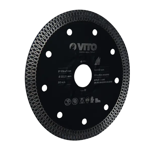 Disque diamant céramique ultra fin 115 mm 230 mm VITO