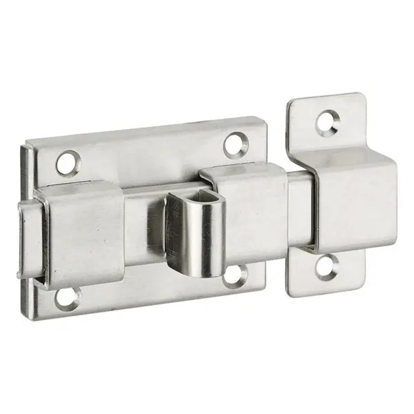 Targette en inox pêne 65 mm