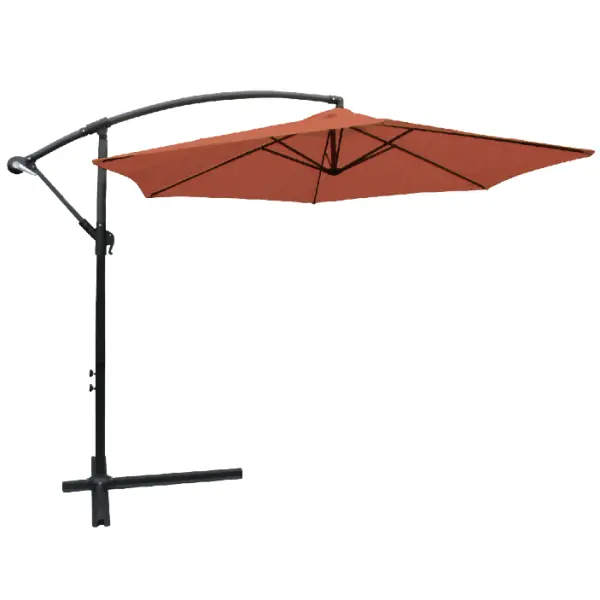 Parasol déporté rond COLLIOURE - Terre cuite - CHALET & JARDIN