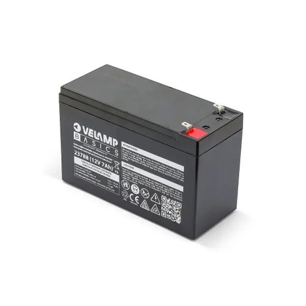 Batteria ricaricabile al piombo 12V 7Ah. Attacchi FASTON