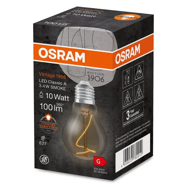 Ampoule led décorative, E27, 100lm , blanc très chaud, OSRAM - OSRAM