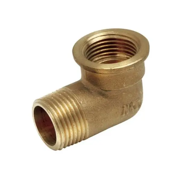 Codo 90º Latón Roscado M-H 3/8"
