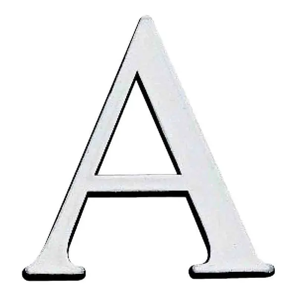 Lettre "Y" adhésive plastique relief couleur or - Novap