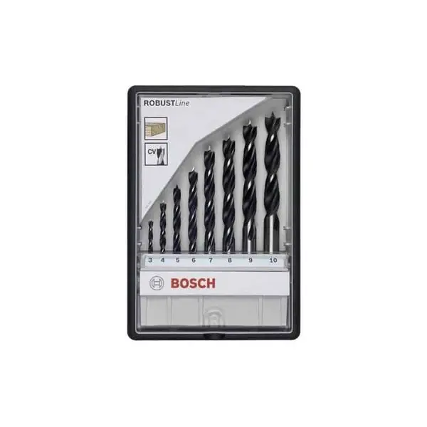 BOSCH Coffret Robust Line 8 mèches bois 2607010533
