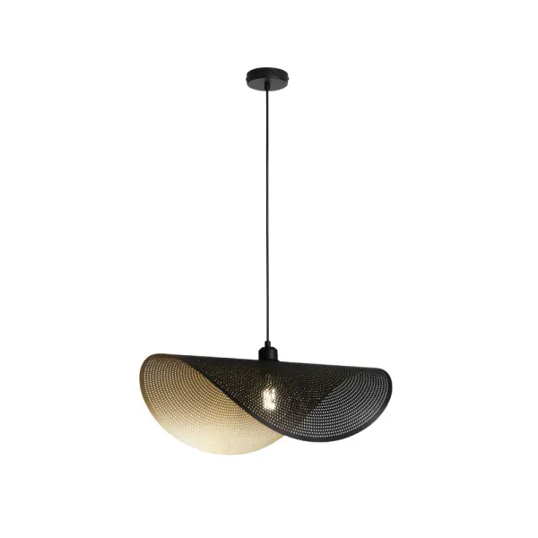 Luminaire suspendu RHEI-DOT Noir Doré 1XE27 - Luce Ambiente Design