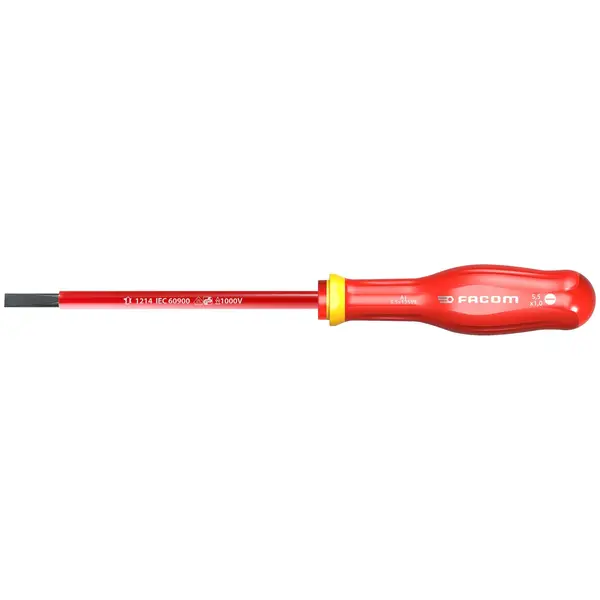 Tournevis Protwist plat 6.5x150 isolé 1000V AT6.5X150VE Facom