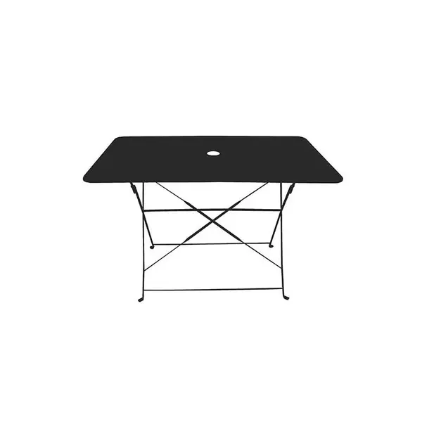 Table rectangulaire pliante en acier 110 x 70 cm - CHALET & JARDIN