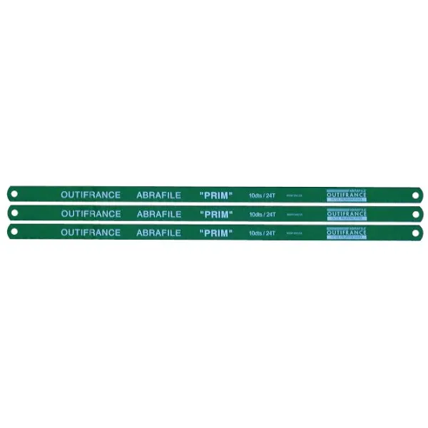 10 lames de scie à métaux standard (10 dents / pouce) - OUTIFRANCE