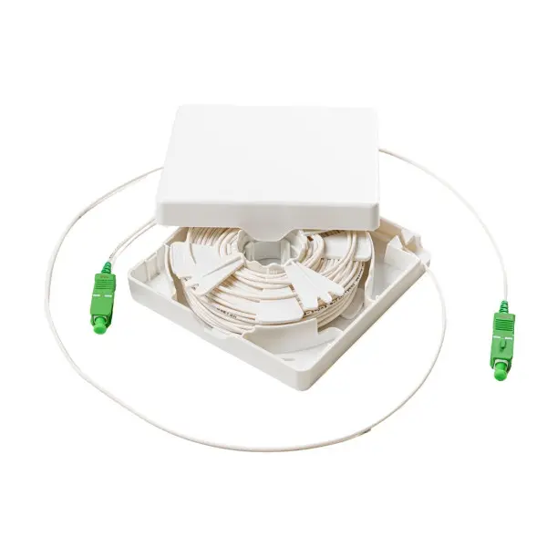 Prise fibre OT'HOME RESIST Omelcom - 1FO - 20m - Blanc