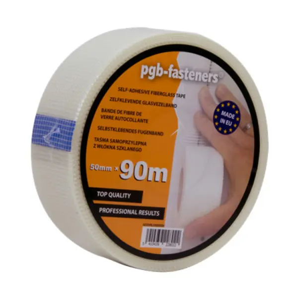 1 x Bande à joint pour plaque de plâtre - fibre adhesive - 50MM Longueur 90METRES