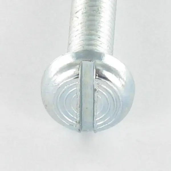 1 x Vis métaux tête cylindrique bombée large Fendue M2.5X4 Acier zingué microvis